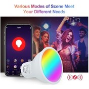 Resim Pazly 5w Akıllı Gu10 Led: 16m Renk, Rgb Beyaz, Uzaktan Ses Kontrolü Lemestar Akıllı Aydınlatma, Akıllı Yaşam İçin Mükemmel Seçim 