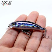 Resim AOCLU Küçük Batıcı Wobbler Jerkbait, 50mm 4.0g Sert Yem Minnow Yemi, Yüksek Kırılma İndeksli Polimer, Kıyı Alabalığı Levrek Kaya Tekne Balıkçılığı Tatlı Tuzlu Su, Beyaz - Levrek, Alabalık, Çipura, Kılıç, Altın Levrek Hedefler 