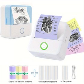 Resim GOTOOGO Taşınabilir Kablosuz Termal Yazıcı, Kablosuz, USB Şarj Edilebilir Pil, Ev Ofisi İçin Kompakt Cep Tasarımı, Etiket Gevşekleri, Fotoğraf Notları ve Çalışma İçin - Siyah, Telefon İçin Termal Yazıcı, Çalışma Gereksinimleri, Şık Cihaz, Dayanıklı Yapı 
