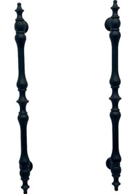 Resim Şehzade Mat Siyah Mobilya Dolap Mutfak Çekmece Kulpu 160 Mm 16 Cm 2 Adet 