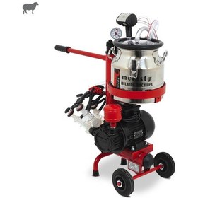Resim Melasty Micro İkili Koyun Süt Sağma Makinesi Paslanmaz Güğüm - Silikon Memelik Kuru Pompa 