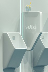 Resim LUCCO Loop 45 Cm Pisuvar Ara Bölme Beyaz 