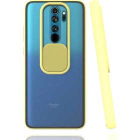Resim Mobaxaksesuar Xiaomi Redmi Note 8 Pro Kılıf Kamera Kapatmalı Lensi Case 