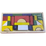 Resim 27 Parça Renkli Ahşap Domino 0172 