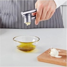 Resim Paslanmaz Çelik Sarımsak Ezici, Kullanıcı Dostu, Kolay Temizlenir, Dayanıklı 