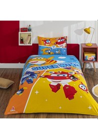 Resim Taç Lisanslı Harika Kanatlar Fliying Tek Kişilik Pamuk Nevresim Takımı 000000001000050023 Çok Renkli 