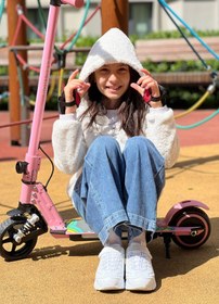 Resim Elektron Kids S5 Elektirikli Çocuk Scooter (Pembe) 