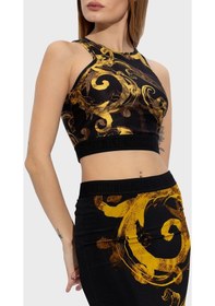 Resim Versace Jeans Couture Bayan Top 76ham227 Js292 G89 Siyah-gold Siyah - Altın 