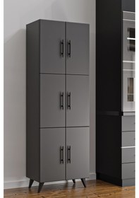 Resim Ae-3010 Nehir Antrasit Gri Çok Amaçlı Mutfak Dolabı & Banyo Dolab 
