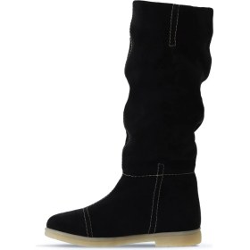 Resim Bueno Shoes Siyah Süet Kadın Düz Çizme 01WT3314 01WT3314 