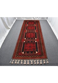 Resim Zehra Abla Halı Yeni El Dokuma Benzersiz Sandıklı Kareli Malatya Yolluk Yün Halı 5654 Renkli 