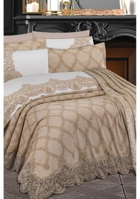 Resim Çeyiz Diyarı Saray 10 Parça Battaniyeli Çeyiz Seti Bej Bej 