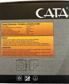 Resim Cata CT-9180 3680W 16 Amper Mekanik Zaman Saati 