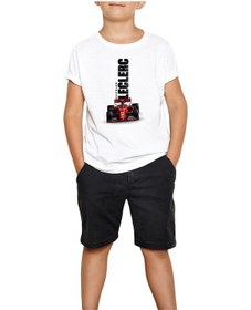 Resim F1 Charles 16 Beyaz Çocuk Tişört Beyaz 