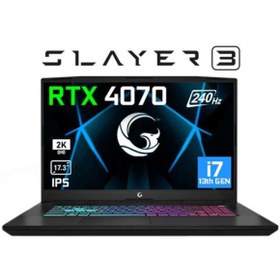 Resim Game Garaj Slayer3 QHD 10XL-4070 C3 i7-13700H 64GB 2TB SSD RTX4070 17.3" FHD IPS 240Hz DOS + Çanta QHD 240Hz, RGB Gaming KB, 2x32GB DDR5, 90W Pil, 1xNVMe m.2