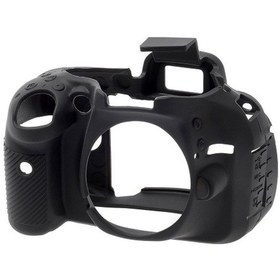 Resim Easycover Canon 100D Silikon Kılıf Ecc100Db (Siyah) 