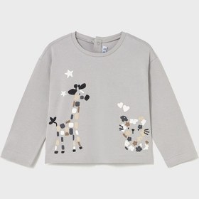 Resim Mayoral Kız Bebek Sweatshirt Gri 