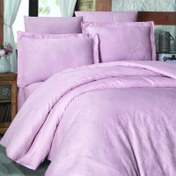 Resim Maxstyle Jakarlı Saten Ornament Pudra Double Nevresim Takımı 
