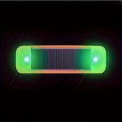 Resim Cloudstore Yeşil 1 Adet Led Güneş Enerjili Dekoratif Araba Motosiklet Bisiklet Işık 