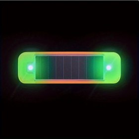 Resim Cloudstore Yeşil 1 Adet Led Güneş Enerjili Dekoratif Araba Motosiklet Bisiklet Işık 