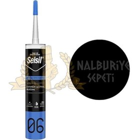 Resim Selsil Dış Cephe Nötr Silikon SİYAH 300 ml. 