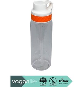Resim Vagonlife VGN047 800ml Pipetli Turuncu Tritan Matara 
