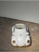 Resim Hediyelik Vosvos Araba Dekor Saksi Mumluk beyaz 