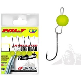 Resim Wily Jig Head Mafsallı Owner İğneli Limon 1 Gr - Standart 