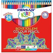 Resim Pensan Kidz Kuru Boya Kalemi 24 Renk Tam Boy 