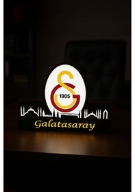 Resim Galatasaray Tasarımlı Dekoratif Aydınlatma Gece Lambası Çok Renkli 