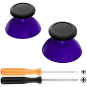 Resim Mor Siyah-extremerate Çift Renkli Joystick Thumbsticks Analog Nintendo Switch Pro Denetleyici İçin Phillips Tornavida 