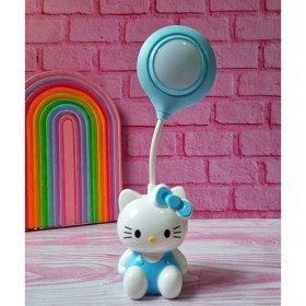 Resim Sanrio Hello Kitty Tasarımlı Şarzlı Çocuk Odası Masa Lambası 
