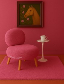 Resim BEYLERBEYİ Tekli koltuk, peluş kumaş, makyaj berjeri , dekoratif mekan koltuk, dekoratif berjer 