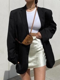 Resim Siyah Klasik Oversize Blazer Ceket - Siyah / S 