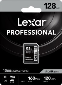 Resim Lexar 128Gb 1066X Sdxc Uhs1 U3 Lsd1066128G-Bnnng Hafıza Kartı 