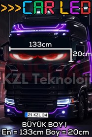 Resim Maybax Kişiselleştirilebilir Esnek CarLed Ekran Tüm Ortamlara Uyumlu Taşınabilir Özel Yapışkan Ekran 20x133 