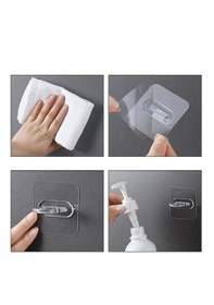 Resim Yapışkanlı Yüzük Stil Banyo ,mutfak Eşya Askılığı-al4759 1 Adet Şeffaf 