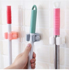 Resim 3 Adet Mop Askısı Pratik Süpürge Ve Paspas Tutucu Duvar Askısı Diğer 