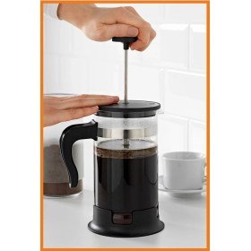 Resim UltraMint 1 Litrelik Cam French Press, 22 Cm, Pratik ve Şık Kahve Demleme Ürünü 