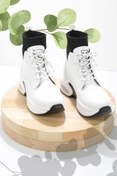 Resim Bambi Beyaz Kadın Bot & Bootie K02932402109 