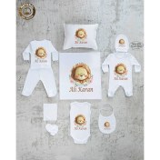 Resim Yzc Home E42 Isme Özel,ısimli, Erkek Bebek 10LU Beyaz Hastane Çıkışı 