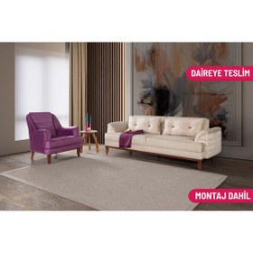 Resim Perla Sofa Madrid Koltuk Takımı Babyface Krem 