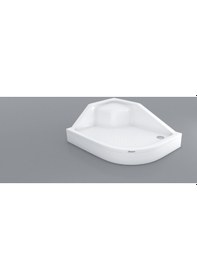 Resim Shower 90X110 Asimetrik Oval Oturmalı Duş Teknesi 