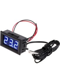 Resim Motorobit 12V Termometre Su Geçirmez Sıcaklık Sensörü - Mavi 
