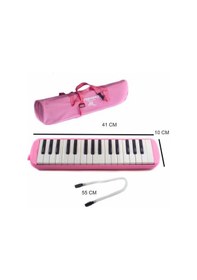 Resim 32 Tuşlu Melodika Bez Çantalı-Pembe. 