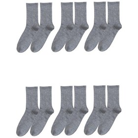 Resim Bgk Unisex 6'lı Düz Tenis Model Gri 