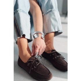 Resim Maltra Kadın Oxford Ayakkabı Acıkahve Süet 