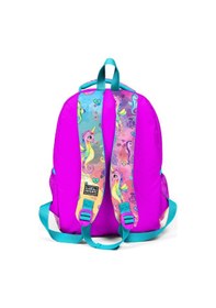 Resim Coral High Kids Pembe Rengarenk Denizatı Desenli Üç Bölmeli Okul Sırt Çantası 14412 
