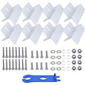 Resim 57pcs / Set Rv Yat Güneş Paneli Z-şekilli Alüminyum Alaşımlı Braket Beyaz 