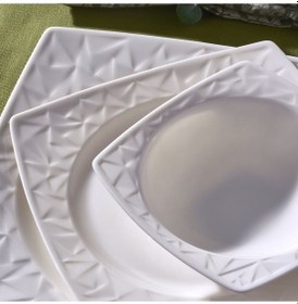 Resim Güral Porselen - Vivente 24 Parça 6 Kişilik Bone Yemek Takımı 